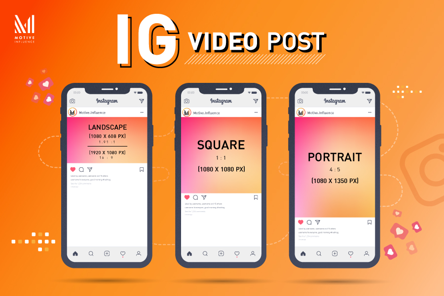 ขนาด Instagram Video Posts